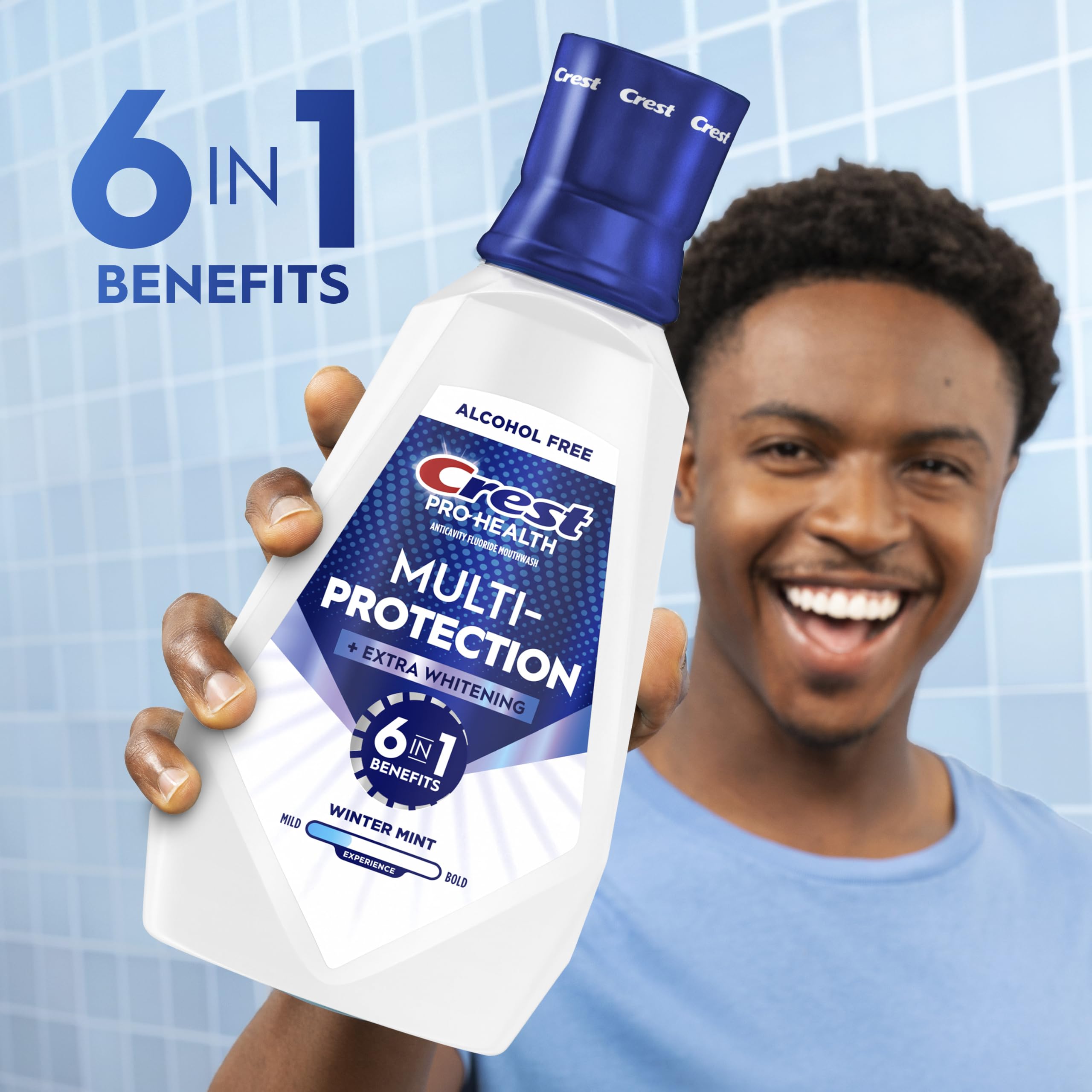 Crest Pro-Health textura del enjuague mint, clara y brillante para enjuague suave