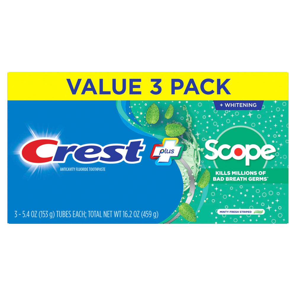 Crest con Scope ambientación en baño mostrando almacenamiento práctico