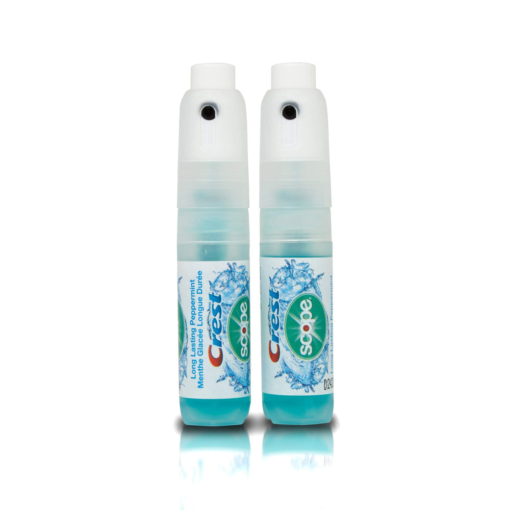 Crest Scope comparado con bolso para mostrar tamaño viaje y comodidad