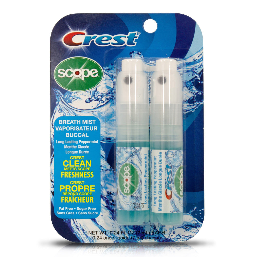 Crest Scope boquilla y textura de spray ofreciendo aplicación precisa y rápida
