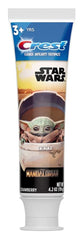 Crest tubo Star Wars frente con diseño llamativo y fresa para motivar cepillado