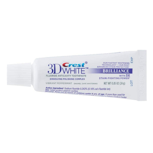 Crest crema dental textura cercana mostrando consistencia y limpieza efectiva