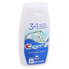 Crest textura del gel en primer plano mostrando apariencia fresca