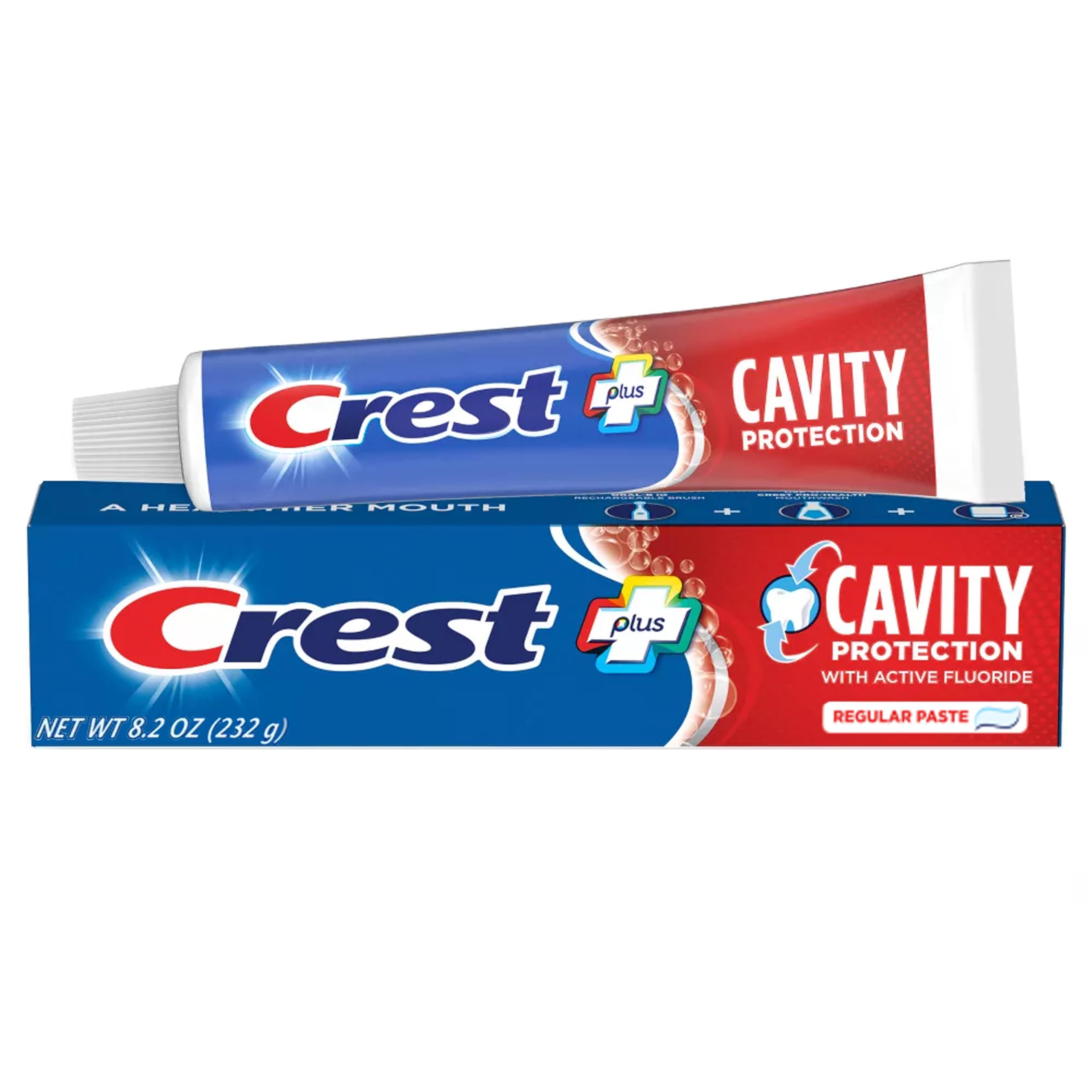 Crest primer plano de tubo y textura de la pasta para limpieza diaria eficaz