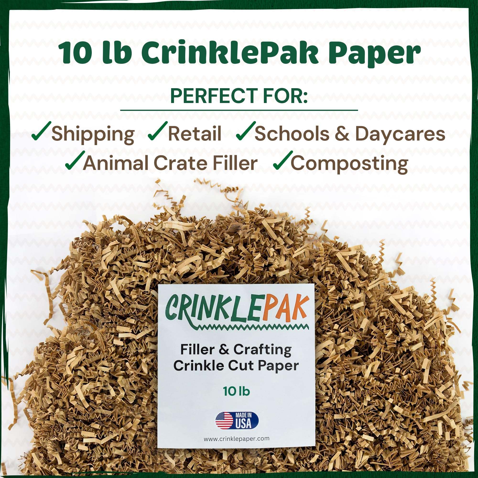 CrinklePak en exhibición de tienda, mejora la presentación del producto