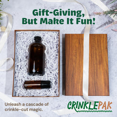 CrinklePak uso en unboxing añadiendo sorpresa visual y protección
