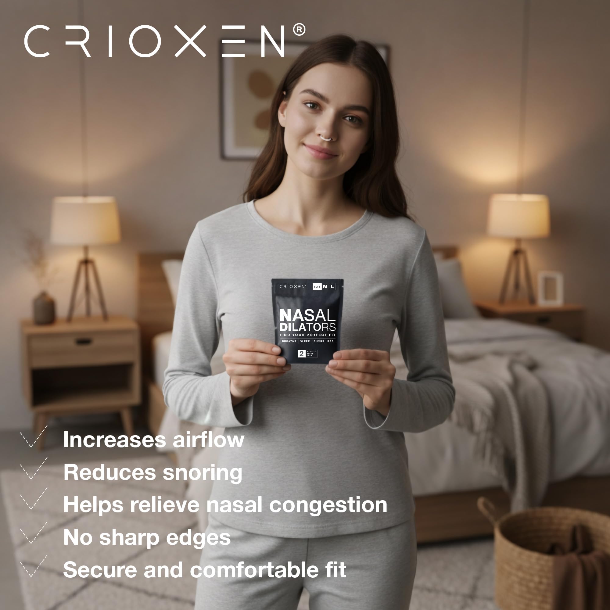 Crioxen empaque abierto con las tres unidades incluidas