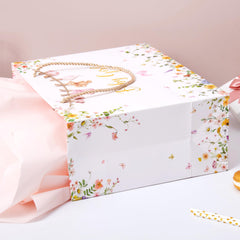 Crisky bolsa en ambientación de baby shower aportando estilo festivo