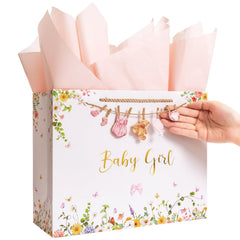 Crisky bolsa frontal con diseño Baby girl que embellece el regalo