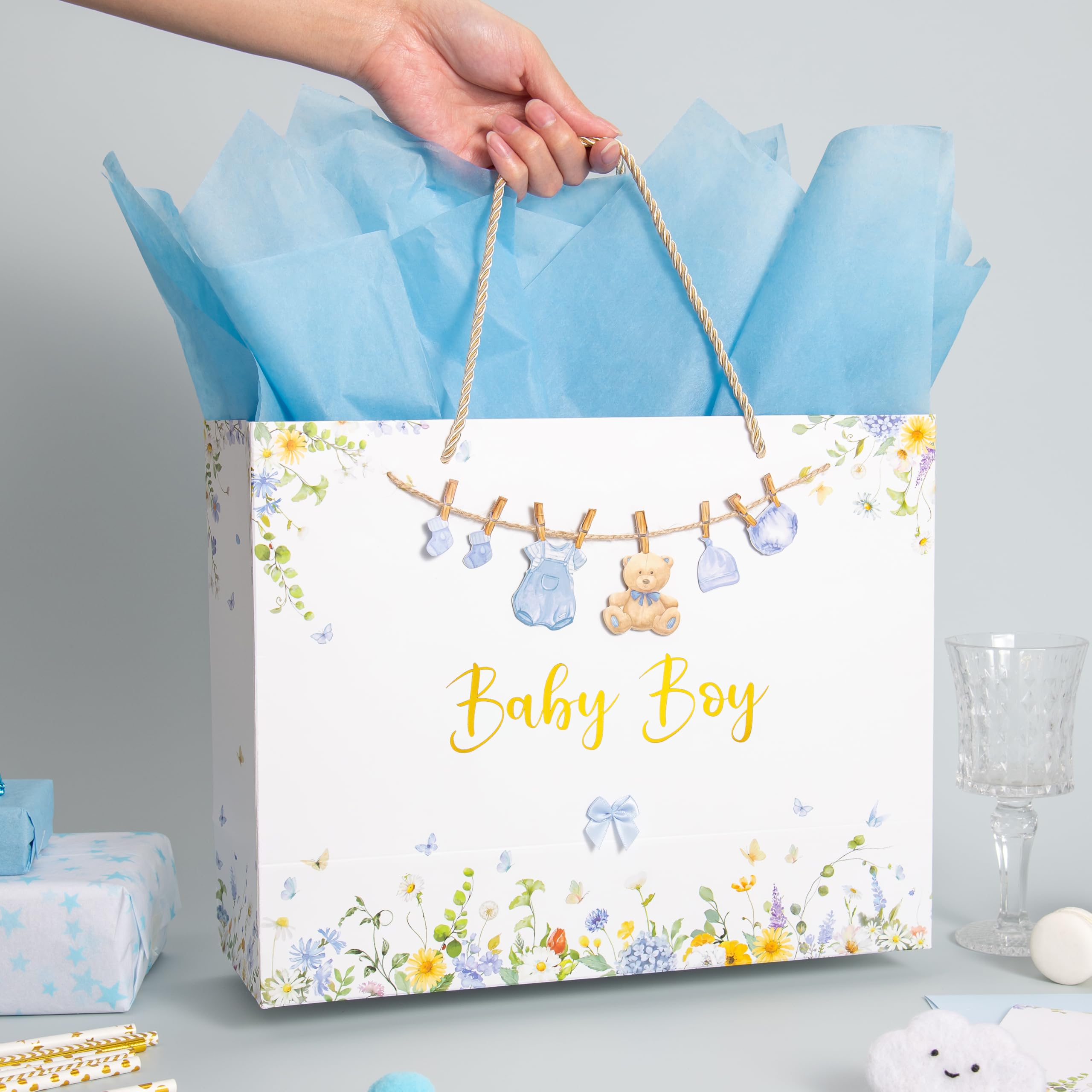 Crisky bolsa con regalos dentro para visualizar capacidad práctica