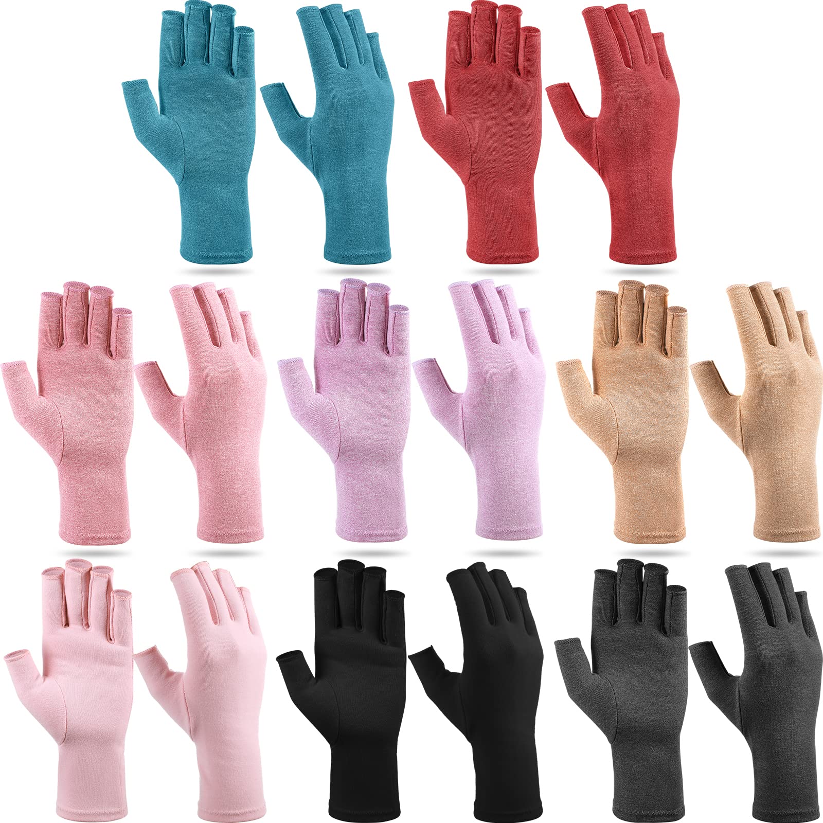 Crowye paquete frontal con 8 pares en colores, muestra variedad y repuestos