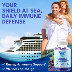 CRUISE IMMUNITY etiqueta nutricional enfocada en ingredientes, transparencia informativa