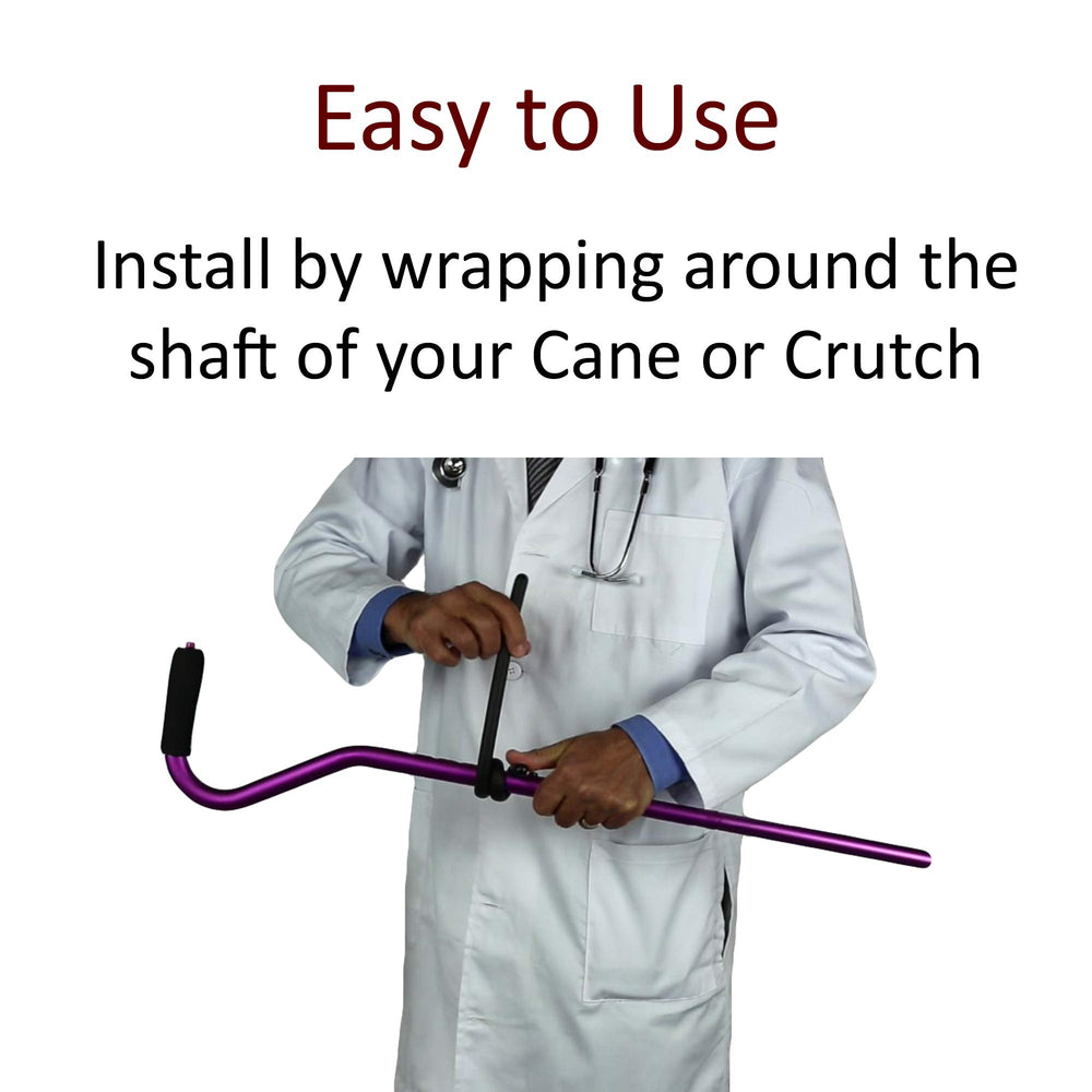 Crutcheze detalle del material flexible del clip que asegura durabilidad