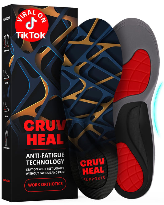 CRUVHEAL frontal del paquete mostrando plantilla azul y comodidad