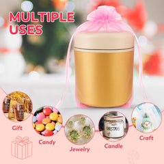 Crweety bolsa 6x9 junto a mano para comparación de tamaño práctico