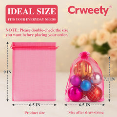 Crweety textura translúcida de organza que realza el contenido