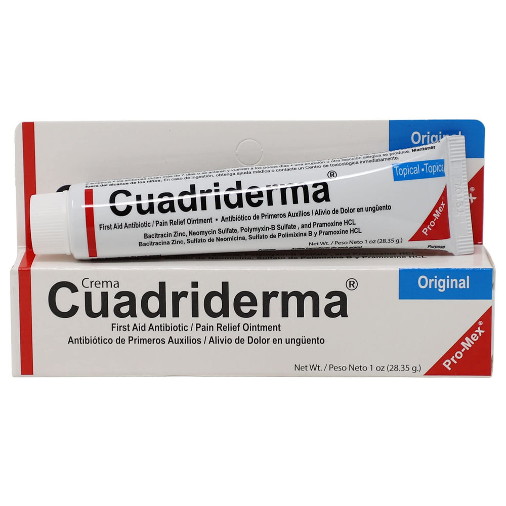 Cuadriderma textura de la pomada que facilita aplicación suave y cobertura