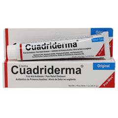 Cuadriderma textura de la pomada que facilita aplicación suave y cobertura