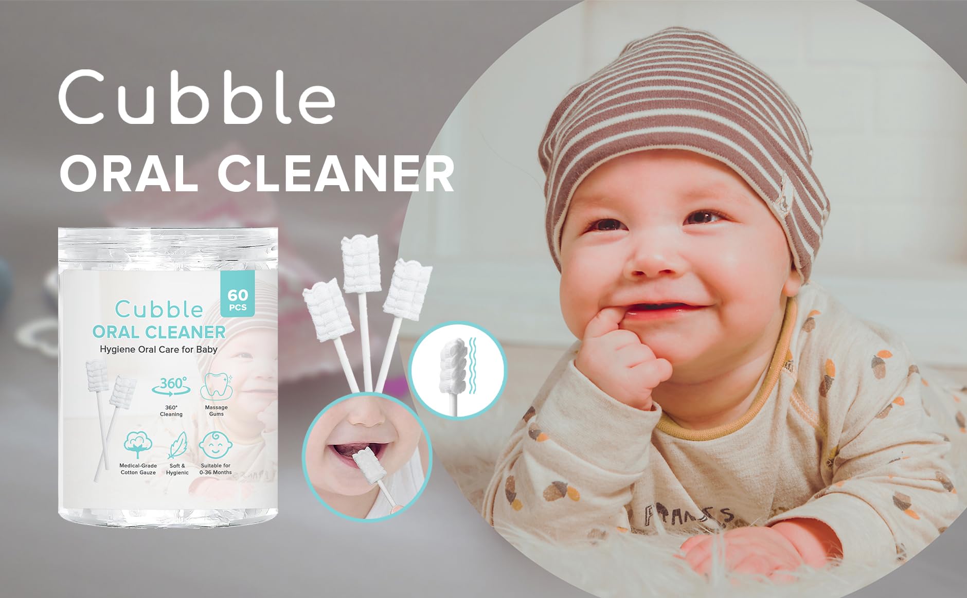 Cubble ambientación familiar, solución portátil para higiene oral infantil