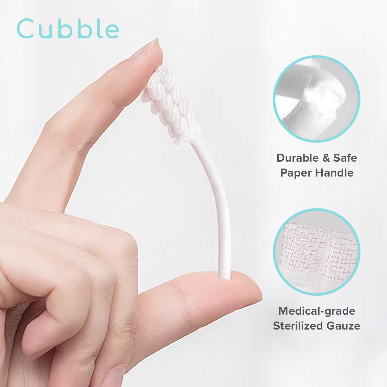 Cubble detalle del mango con costura doble, sujeción segura al limpiar