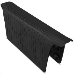 Cukwily vista frontal del tapete protector mostrando forma y ajuste, protege el fregadero