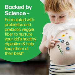 Culturelle etiqueta con lista de ingredientes y ventajas para padres