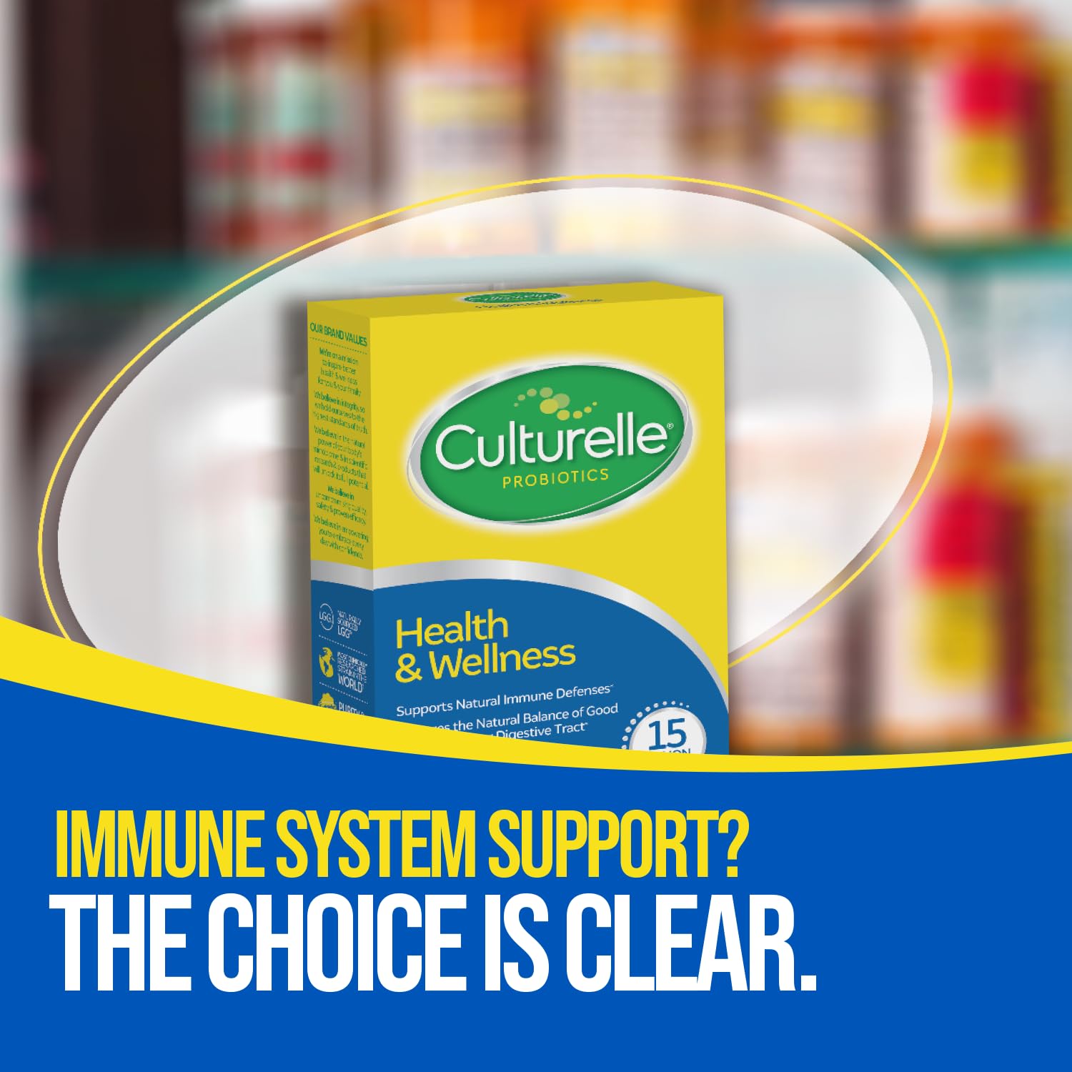 Culturelle caja abierta con cápsulas visibles para fácil uso diario