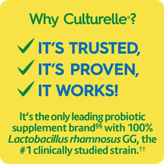 Culturelle etiqueta con información de LGG y beneficios científicos