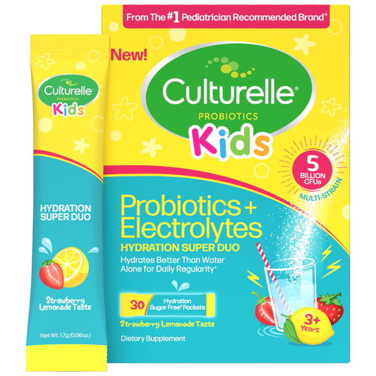 Culturelle frente del empaque mostrando 30 sobres y beneficios