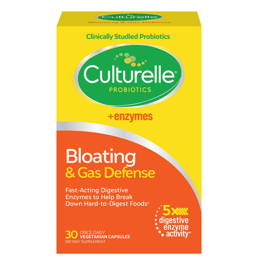 Culturelle frontal del envase mostrando beneficio digestivo