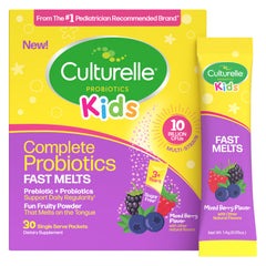 Culturelle envase frontal mostrando sobres y marca, facilita dosis diaria