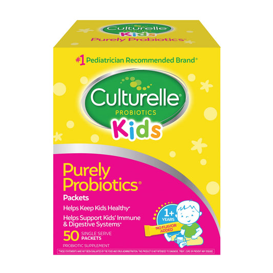 Culturelle sobre frontal mostrando paquete y fácil dosificación