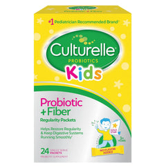 Culturelle empaque frontal con 24 sobres, fácil identificación y aporte probiótico