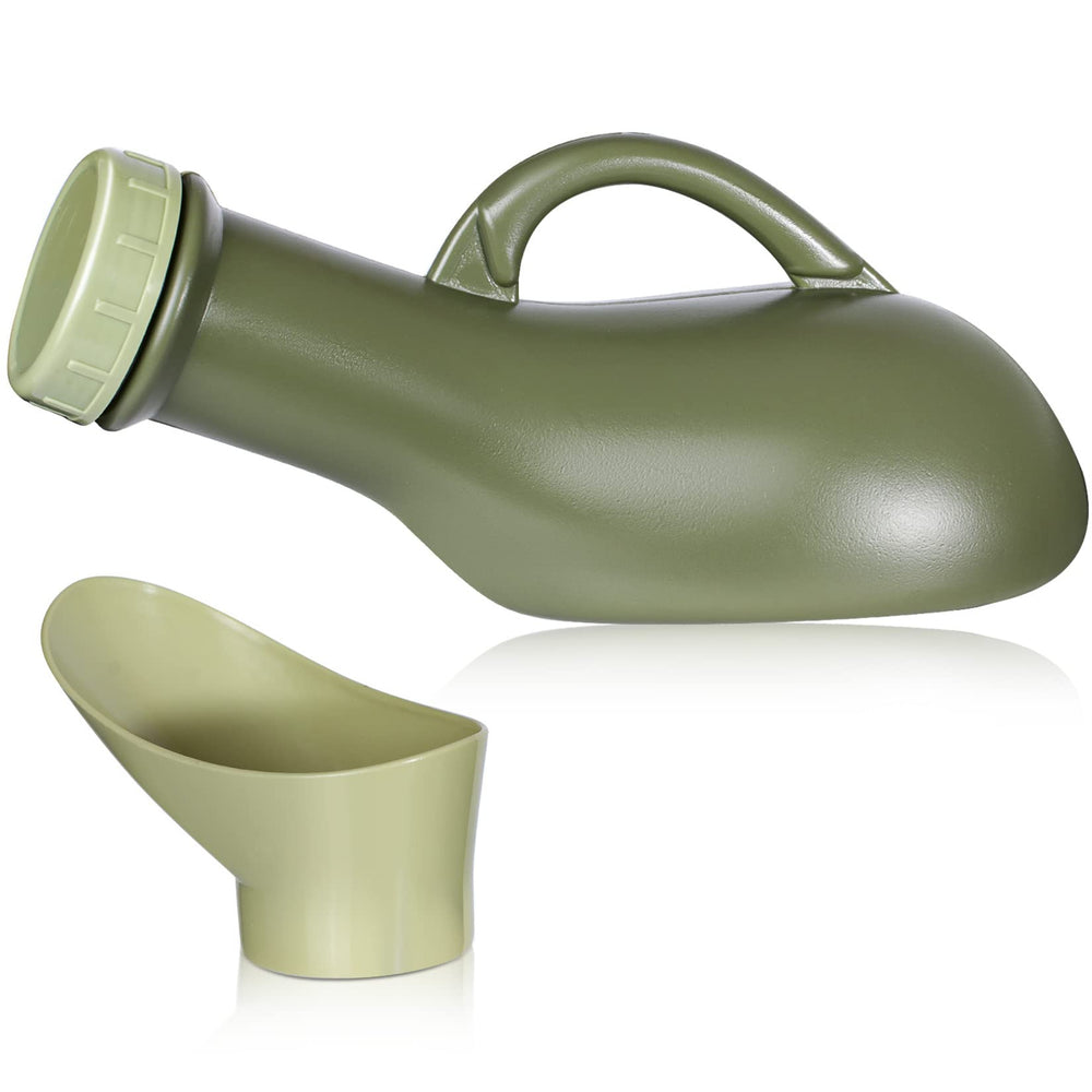 CUNQN orinal frontal mostrando forma y capacidad 1 litro, práctico