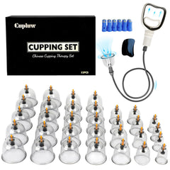 Cupluw frontal del paquete que muestra todas las piezas y beneficios