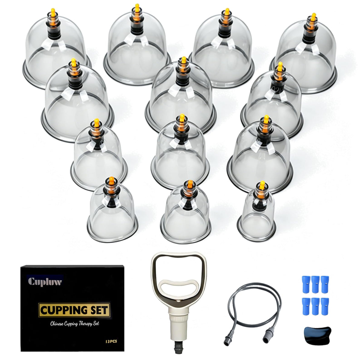 Cupluw set frontal mostrando todas las piezas y facilidad de uso