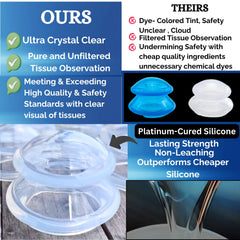 Cupping Warehouse kit dispuesto en ambiente clínico transmitiendo confianza profesional