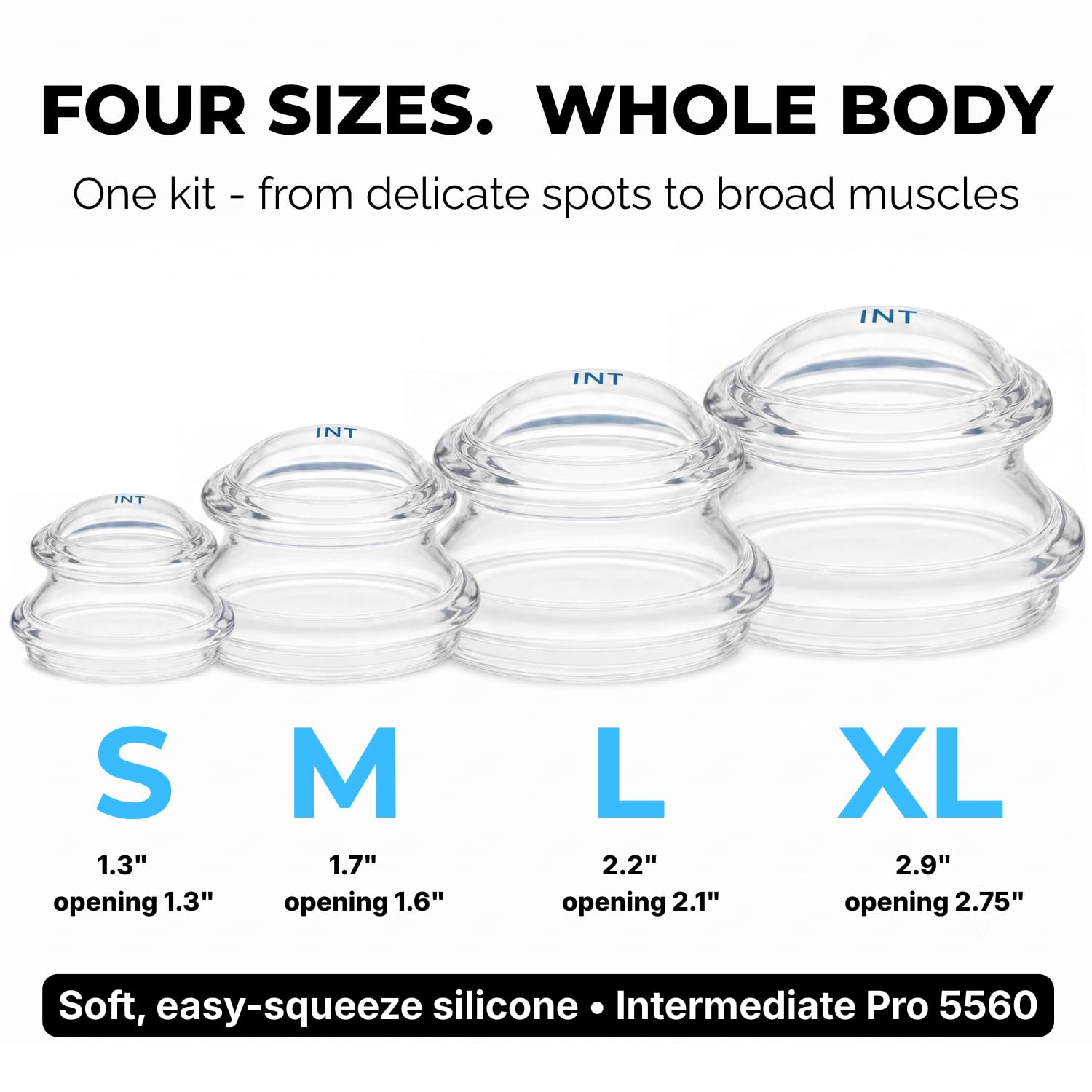 Cupping Warehouse primer plano de silicona suave que demuestra flexibilidad y agarre cómodo