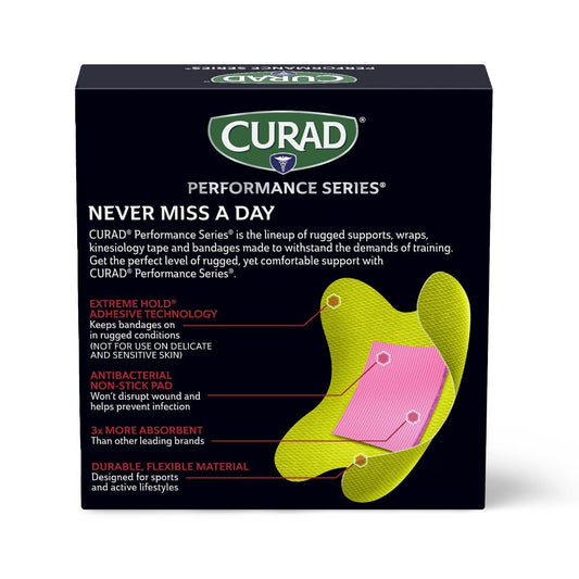 CURAD detalle de almohadilla antibacterial que ayuda a mantener limpieza