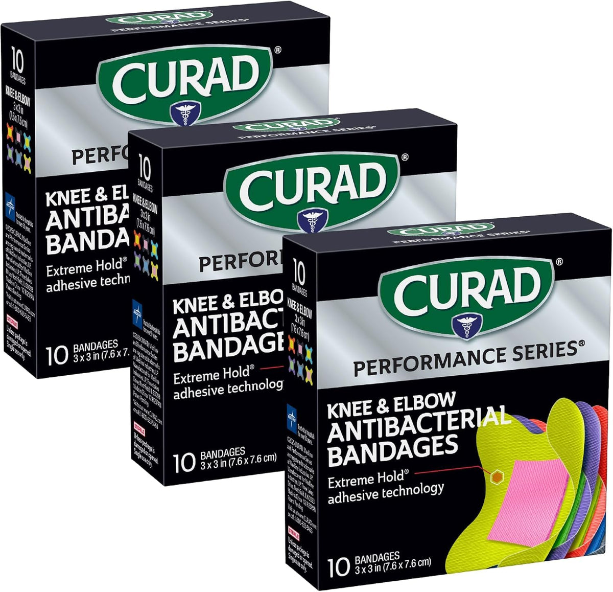 Curad empaque frontal del producto mostrando beneficios y cantidad