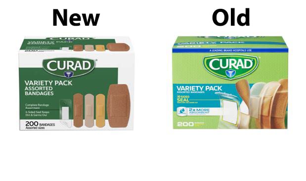 Curad comparación de tamaños escala para elegir la curita adecuada