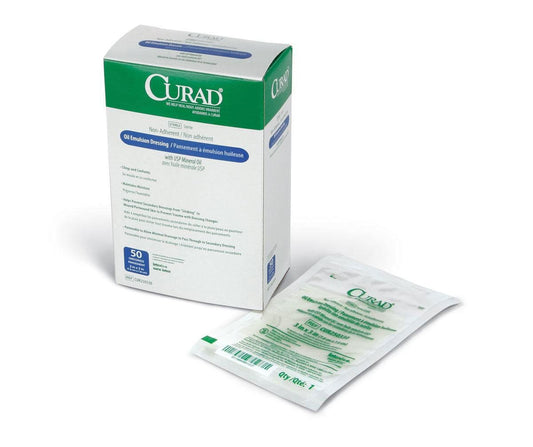 Curad embalaje frontal mostrando caja y cantidad, solución fiable