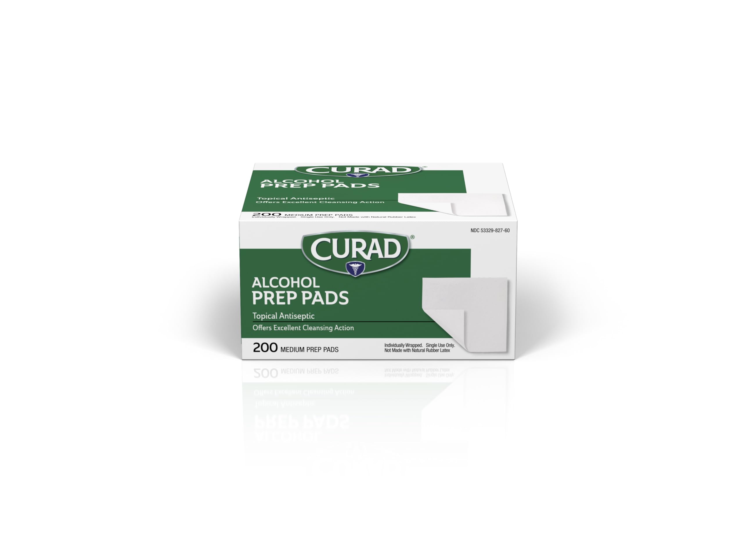 Curad empaque frontal con 200 almohadillas, práctico para almacenamiento