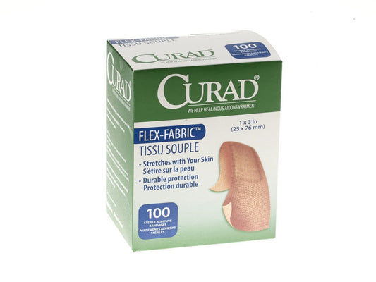 Curad empaque frontal mostrando cantidad y formato, protección y conveniencia