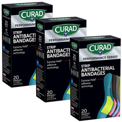 Curad empaque frontal Performance Series con 60 unidades y beneficios