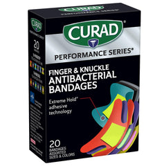 Curad pack de tres vendajes en colores y tamaños variados para distintos requerimientos
