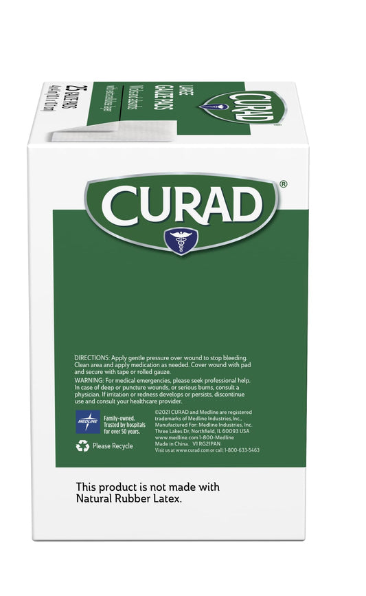 Curad Pro-Gauze textura de la almohadilla que mejora absorción