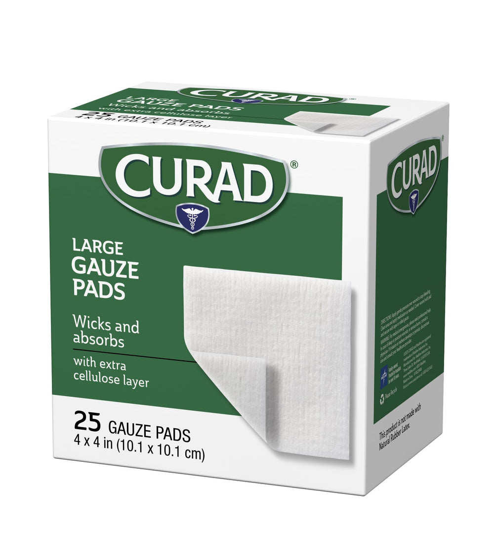 Curad Pro-Gauze etiqueta con información para uso seguro