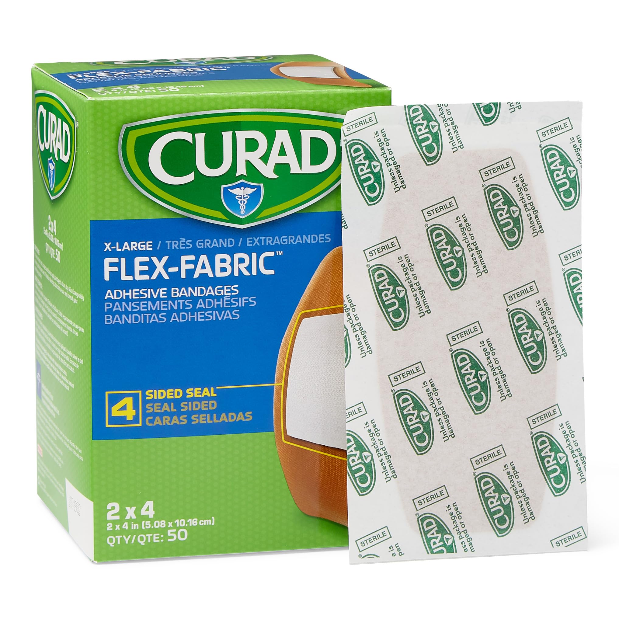 Curad almohadilla no adherente demostrando retirada fácil