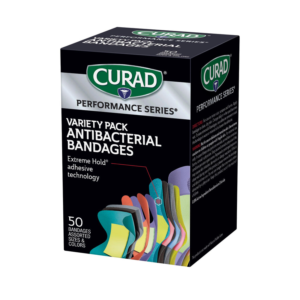 Curad vendaje en dedo en uso garantizando sujeción durante actividad